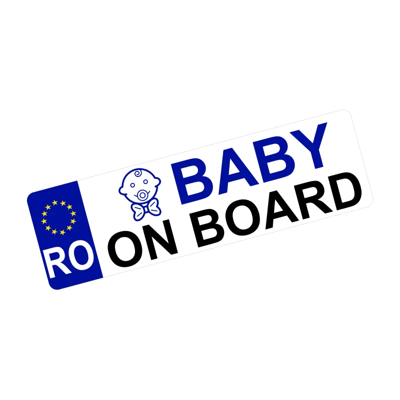 Baby on board, autocolant, dimensiune 200x60mm, model 017